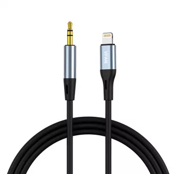 VIPFAN L05 Lightning to 3.5mm AUX Audio Cable, 1m, Gray