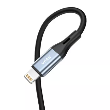 VIPFAN L05 Lightning to 3.5mm AUX Audio Cable, 1m, Gray