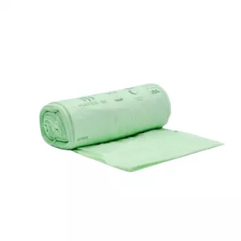 BioBag Compostable Food Waste Bags 30L, 25 per Roll, 50x60 cm, 12 micron, Green