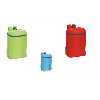 GIOSTYLE Thermal Backpack Frio Assorted, Light Blue/Green/Red