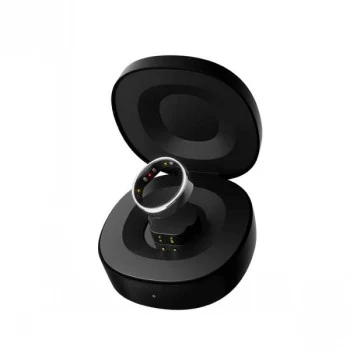 RingConn Smart Ring Gen2 Matt Black Size 6 - Sleep & Fitness Tracker, Heart Rate Monitor, 7-Day Battery, Titanium, 5 ATM Water Resistant