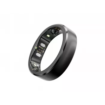 RingConn Smart Ring Gen3 for Women and Men - Matte Black Size 9