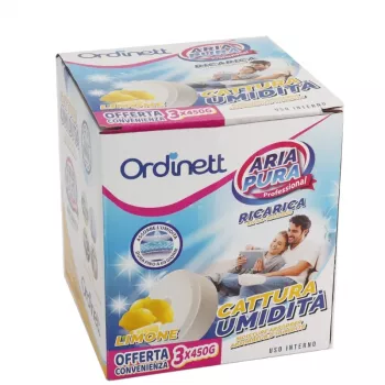 ORDINETT Moisture Absorbent Refill Tablets 450g x 3 pcs Lemon