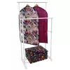 ORDINETT Deluxe Double White 88x43x98-175cm Vertical Clothes Airer
