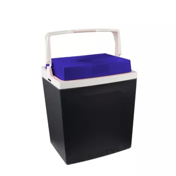 GIOSTYLE Brio 26 Electric Cool Box 12/230V 26L Dark Gray with Red/Blue Accents
