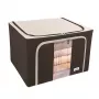ORDINETT Fabric Box L 50x40x32 cm Assorted – Foldable Storage Box with Lid and Handles, 64 L