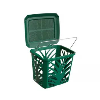 BIOBAG Biowaste Basket MaxAir 7L 24x19.7x20.5cm Green
