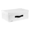 ORDINETT Rectangular Storage Basket 36x26x14 cm Cotton Grey
