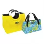 GIOSTYLE Thermal Bag Set Bag In The City Assorted, Blue-Yellow/Yellow-Blue (2 Bags, 20L + 10L, Leak-Proof PEVA Lining, High-Density Foam Insulation, Zipper Closure, Adjustable Shoulder Strap, Dual Handles)