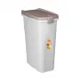 STEFANPLAST Pet Food Storage Container with Wheels 40L 15kg White/Light Gray