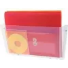 deflecto DocuPocket Wall Brochure Holder, DIN A4 Landscape, Shatterproof Crystal Clear Plastic, 1 Piece (63201)