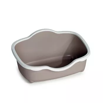 STEFANPLAST Cat Toilet Tres Chic Open 56x38.5x26 cm White/Light Grey