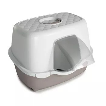 STEFANPLAST Cat Toilet Tres Chic Outdoor 56x54.5x39cm White/Light Gray