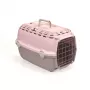 STEFANPLAST Transport Cage Horizon 1 with Metal Door 48x32x30cm Pink/Grey