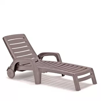 BICA Sun Lounger Riva Grey-Brown