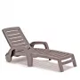 BICA Sun Lounger Riva Grey-Brown