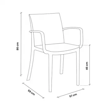 BICA Garden Chair Verona Armchair Brown