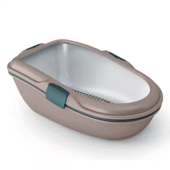STEFANPLAST Cat Toilet Furba Chic Maxi 69.5x47x26 cm Light Grey/Green