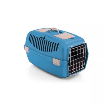 STEFANPLAST Transport Cage Gulliver 3 with Metal Door 61x40x38cm Blue
