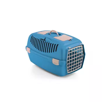 STEFANPLAST Transport Cage Gulliver 2 with Plastic Door 55x36x35cm Blue