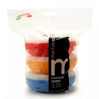 MARTINI SPA Massage Sponges 3 Pack | Assorted Colours