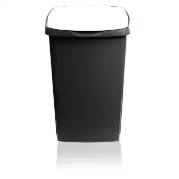 GIOSTYLE Eco Solution 45L Pedal Waste Bin Dark Grey/White 37x36x53.5cm