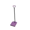 GIOSTYLE Rubber Hair Scoop Love Dustpan and Brush Set, 24.5x27x85 cm, Assorted Colours