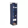 ORDINETT 5 Shelf Organiser 30x30x120cm Blue