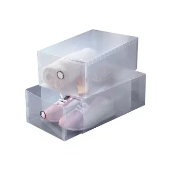 ORDINETT Storage Boxes 2 pcs, 34 x 21 x 13 cm, Transparent, Top Class