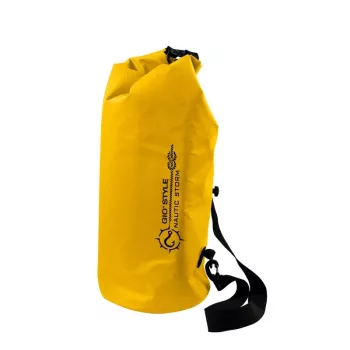 GIOSTYLE Waterproof Thermal Dry Bag Nautic Storm L 20L, Ø23x63cm, Yellow
