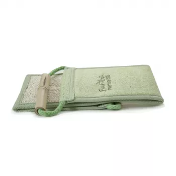 MARTINI SPA Luffa and Bamboo Strip Bamboo - Natural Exfoliating Bath Strip with Dual-Sided Texture