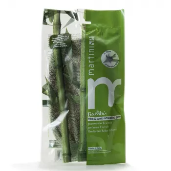 MARTINI SPA Bamboo Exfoliating Glove for Relaxation and Scrubbing