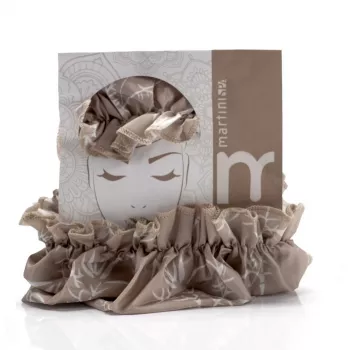 MARTINI SPA Shower Cap Natural - PEVA Waterproof Reusable Hair Protection