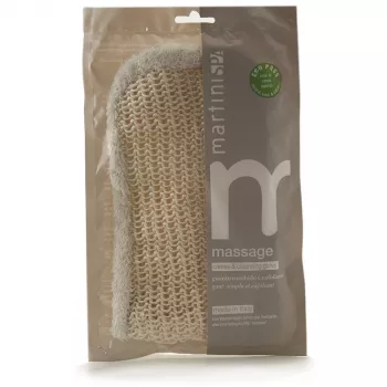 Martini Spa Sisal and Cotton Exfoliating Mitt Natural
