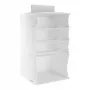 ORDINETT Hanging Organizer with 4 Shelves 30x30x50cm Cotton