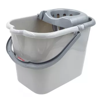 SAUBER Oval Bucket 15L with Push Button Wringer