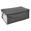 ORDINETT Blanket Bag 40x60x26 cm Grey - Soft Non-woven Storage Bag with Zipper and Handles, 62.4 L