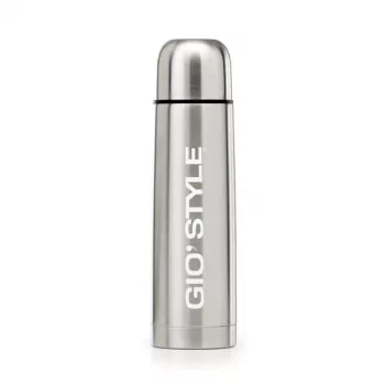 GIOSTYLE Thermos Silver 1L Stainless Steel Vacuum Insulated Bottle