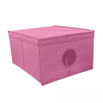 ORDINETT Folding Box L 50x40x25cm Blossom Pattern