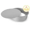 GUARDINI Professional Springform Cake Tin with Removable Bottom, 26 x 7.5 cm, Non-Stick, Black