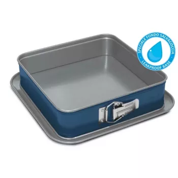 GUARDINI XBake Square Cake Tin 24x24x7 cm Non-Stick Carbon Steel Anthracite Grey