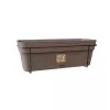 STEFANPLAST Balcony Set with Automatic Watering System and Metal Support 50x18x17cm Brown