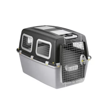 STEFANPLAST Gulliver 6 Plus Transport Cage for Large Dogs 92x64x66 cm Dark Grey/Light Grey