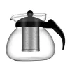 ASI COLLECTION Teapot FERRO 1.5L Stainless Steel with Infuser, Polished Mirror Finish, Induction Compatible