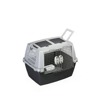 STEFANPLAST Gulliver Touring 80 Transport Cage for Large Dogs, Dark Grey/Light Grey, Airline Approved