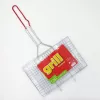 ASI COLLECTION Barbecue Grill Grate 34x22cm Chrome-Plated Steel with Wooden Handles