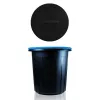 GIOSTYLE Eco Solution 16L Waste Bin, Dark Grey/Blue, 33x33x33.5 cm, Recycled Polypropylene