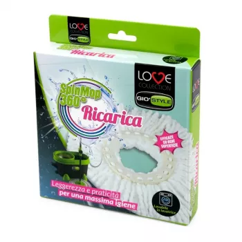GIOSTYLE Replaceable Microfibre Mop Head for Vileda Love Spin Mop 360°