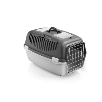 STEFANPLAST Gulliver 3 Pet Carrier with Metal Door 61x40x38 cm Dark Gray/Light Gray