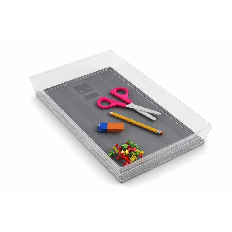KIS Box Sistemo Organizer 9 39 x 24 x 5 cm Transparent/Light Grey